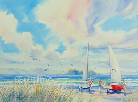 'A Day Sailing' by Alfred Memelink (SOLD)