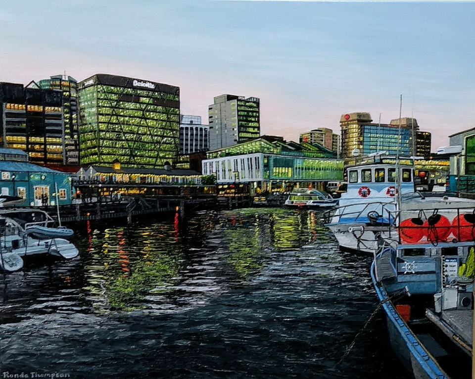'Fishing Boats Queens Wharf' by Ronda Thompson (SOLD)