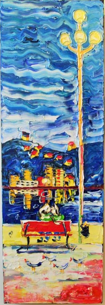 'Lovers on the Bay 3' by Vincent Duncan (SOLD)