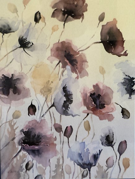 'Poppies 2' by Dianne Taylor (SOLD)