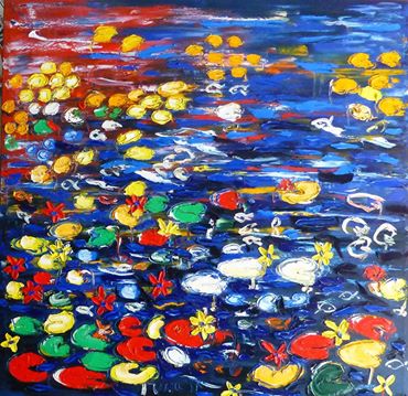 'Water Lillies' by Vincent Duncan (SOLD)