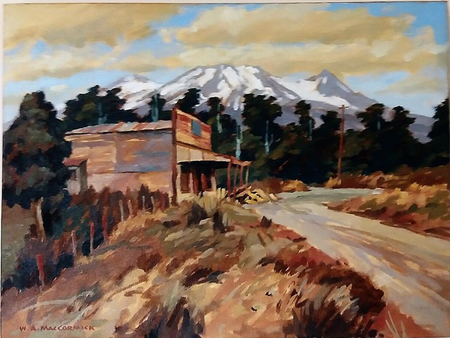 'Mt Ruapehu from Pokaka' by Bill MacCormick (SOLD)
