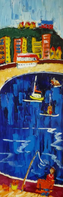 'A Harbour like Glass Morning' by Vincent Duncan (SOLD)