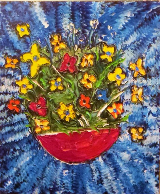'Floating Flowers 2' by Vincent Duncan (SOLD)