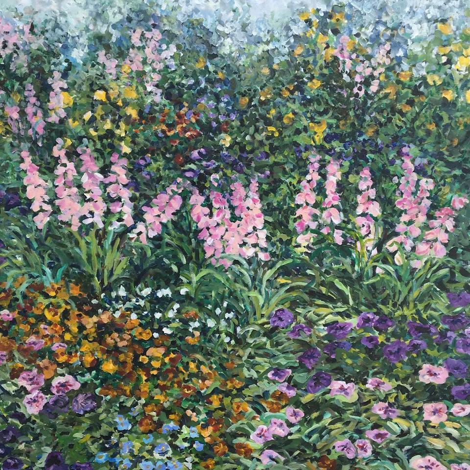 'Snapdragon Garden' by Helen Williams (SOLD)