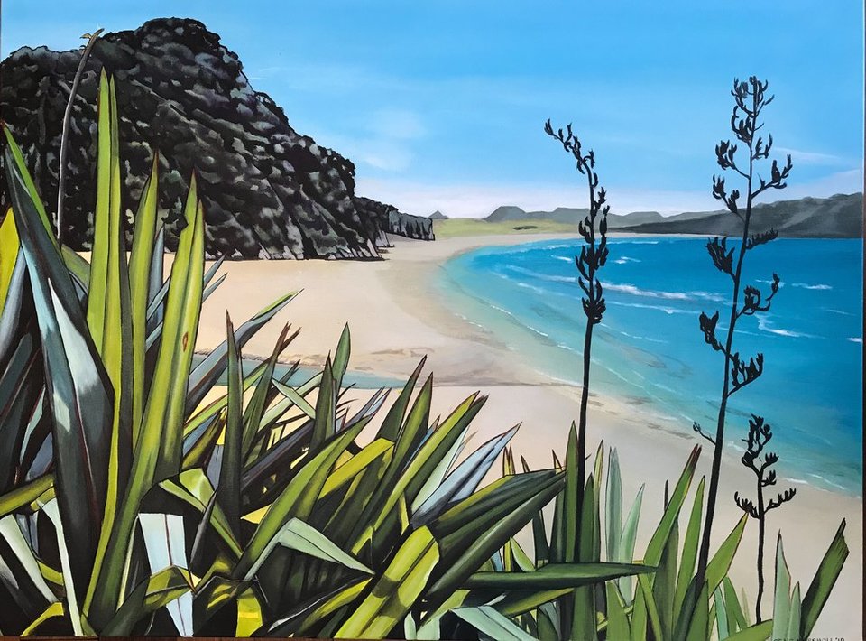 'Hot Water Beach' by Arna Marshall (SOLD)