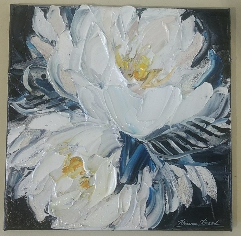 'Flower Abstract 2' by Diana Peel (SOLD)