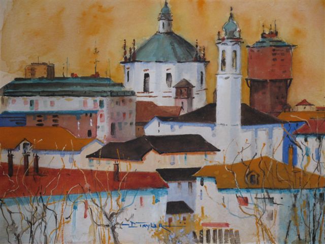 'Rooftops of Milan'' by Dianne Taylor (SOLD)