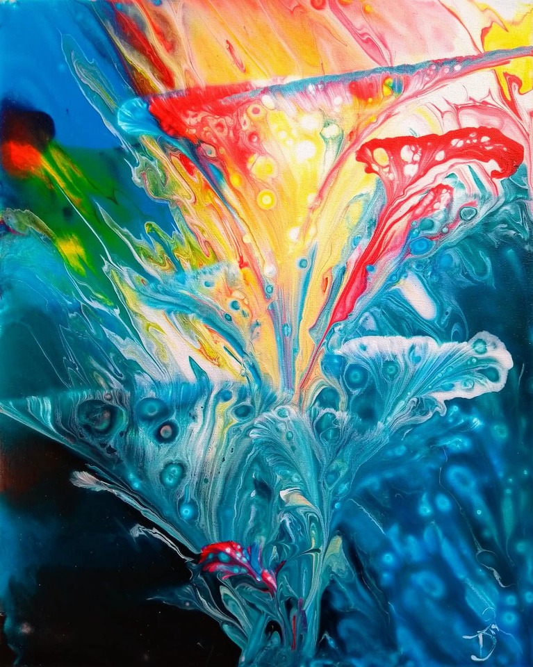 'Sunlight Underwater' by Diana Treeborn (SOLD)