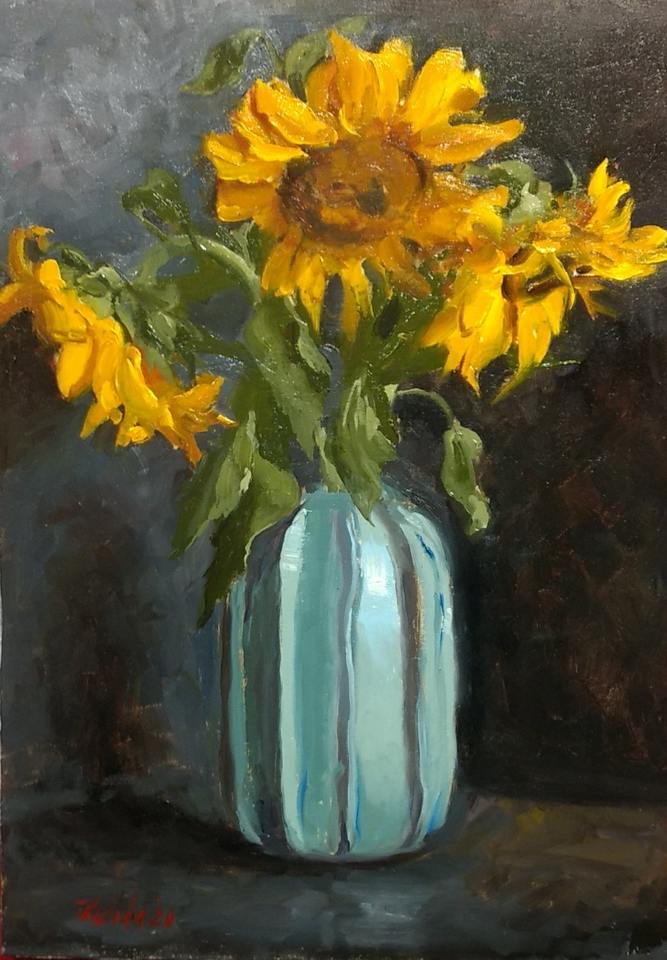 'Tony's Sunflowers' by Tatyana Kulida (SOLD)