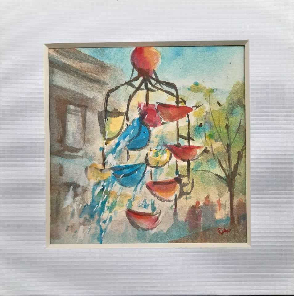 'Bucket Fountain No 2' by Samantha Qiao (SOLD)