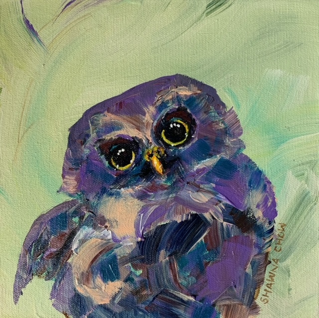'Morepork' by Shawna Chow (SOLD)