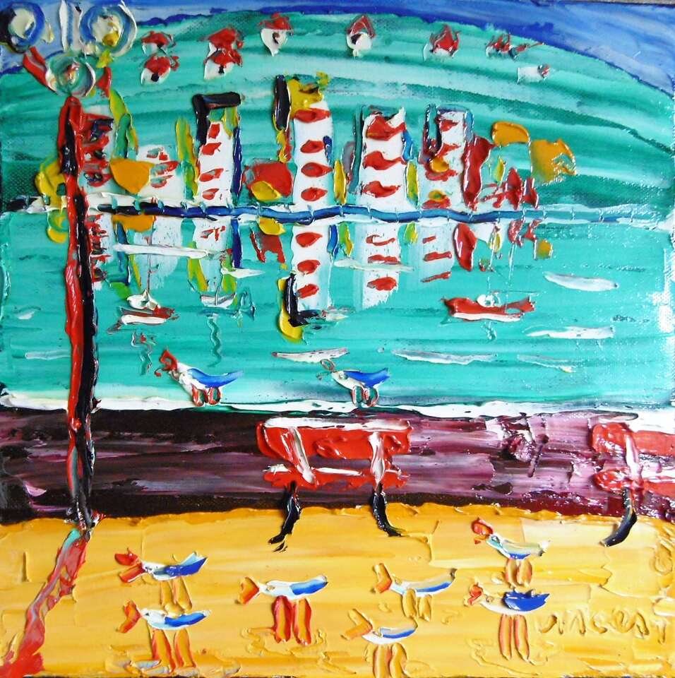 'Sunny Oriental Bay' by Vincent Duncan (SOLD)