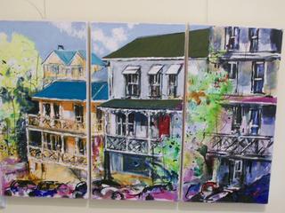 'Upton Tce Tryptch' by George Thompson (SOLD)