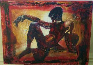'Male Nude' by George Thompson (SOLD)