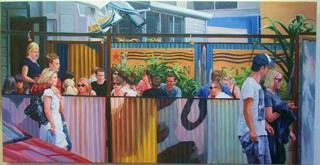 'Outside Fidels 2' by Zad Jabbour (SOLD)