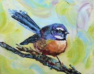 'Piwakawaka The Fantail' by Shawna Chow (SOLD)