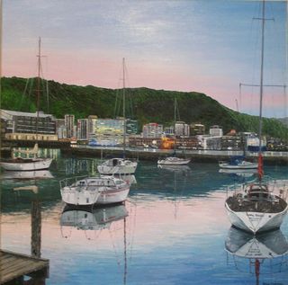 'The City from Port Nicholson' by Ronda Thompson (SOLD)