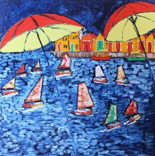 'Regatta on the Harbour' by Vincent Duncan