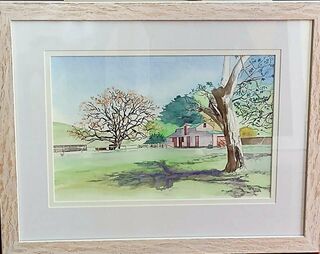 'Old Waiohiki Woolshed' by Kay McCormick CYCLONE RELIEF AUCTION (SOLD)