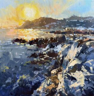 'Evening Sun Island Bay' by Iwen Yong (SOLD)