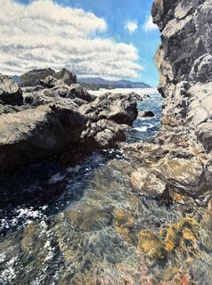 'Rockpool at Breaker Bay' by Iwen Yong (SOLD)
