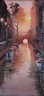 'Sunset on the Lido' by Dianne Taylor (SOLD)