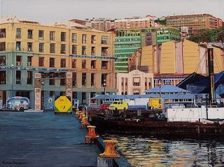 'Walking on the Waterfront' by Ronda Thompson (SOLD)