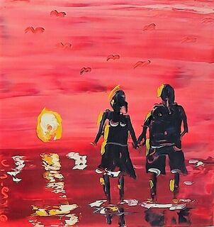 'Beach Sunset' by Vincent Duncan (SOLD)
