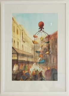 'Cuba St Bucket Fountain' by Samantha Qiao