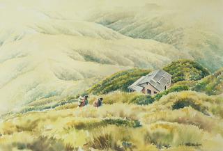 'Descending to Powell Hut' by Phil Dickson (SOLD)