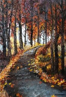 'Autumn Pathway' by Ronda Thompson (SOLD)