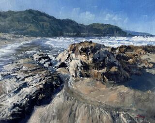 'Houghton Bay Winter Sun' by Iwen Yong (SOLD)