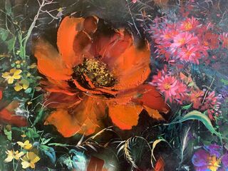 'Red Scarlet Bloom' by Ashraf Pirinia (SOLD)