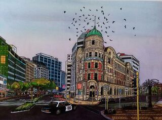 'Public Trust Building' by Sarah Pou (SOLD)