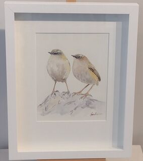 'Two Rock Wren' by Eliza Xu (SOLD)