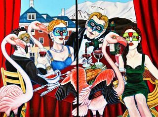 'Last Dinner at the Chateau' by Heimler and Proc (SOLD)