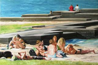 'Posting to Facebook' by Zad Jabbour (SOLD)