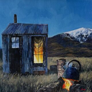 'Shortlands Shed Central Otago' by Iwen Yong (SOLD)