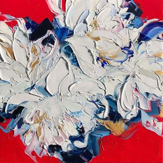 'Blue Porcelain Series No 2' by Diana Peel (SOLD)