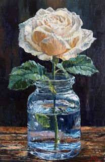 'White Rose' by Iwen Yong (SOLD)