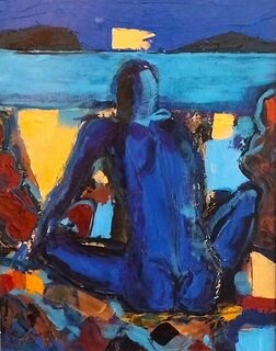 'Alone on the Beach' by Peter Augustin (SOLD)