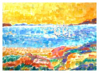 'Sunset Regatta' by Peter Augustin