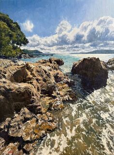 'Karaka Bay' by Iwen Yong (SOLD)
