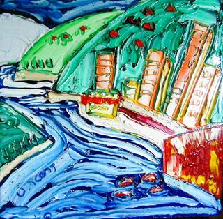 'At Oriental Bay No 2' by Vincent Duncan (SOLD)