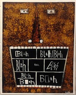 'Big Mouth Blah Blah Blah' by Paul Vincent (SOLD)